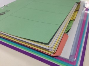 I also love the colourful dividers!